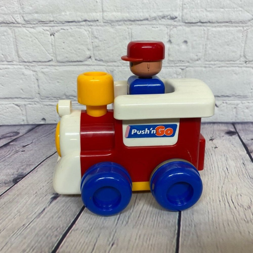 Vintage Train Car Engine 1991 TOMY Push n' Go Toy 90s Toy RARE - Picture 3 of 10